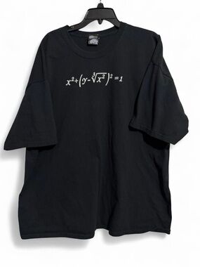 Black Love Math Graphic Crewneck T-Shirt